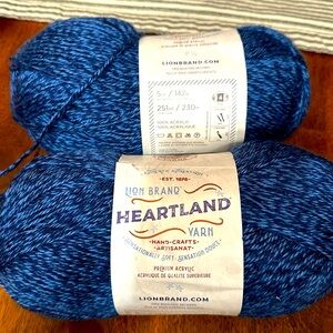 Lion Brand Heartland Yarn Blue